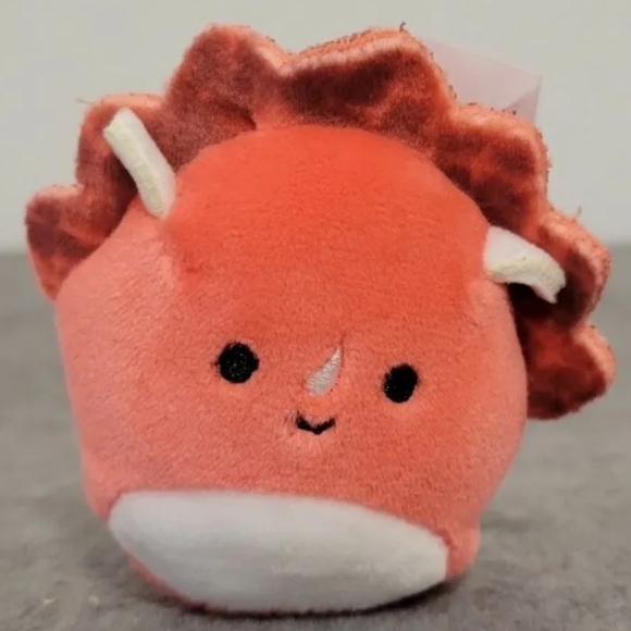Squishmallows Other - 2" Tristan Triceratops - Squishville Bright Squad Single Kellytoy Squishmallow